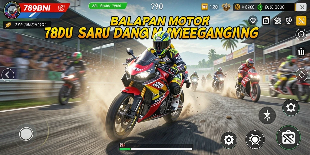 Gameplay balapan motor yang seru dan menegangkan di 789BNI.