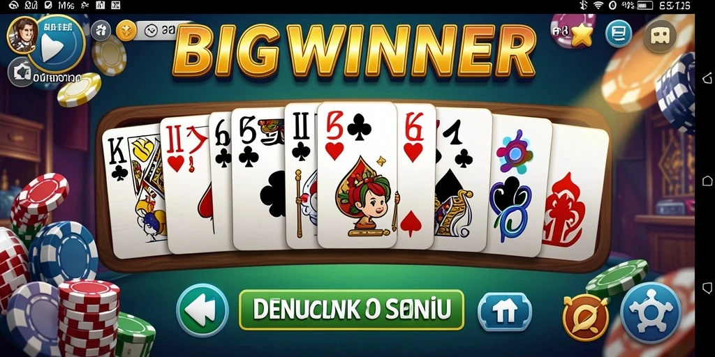 Tampilan menarik dari gameplay BIGWINNER yang menampilkan pertandingan domino.