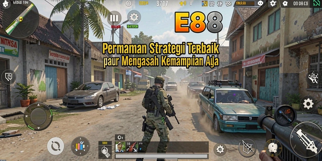 Screenshot gameplay E88 yang menampilkan strategi mendalam dan grafis menarik.