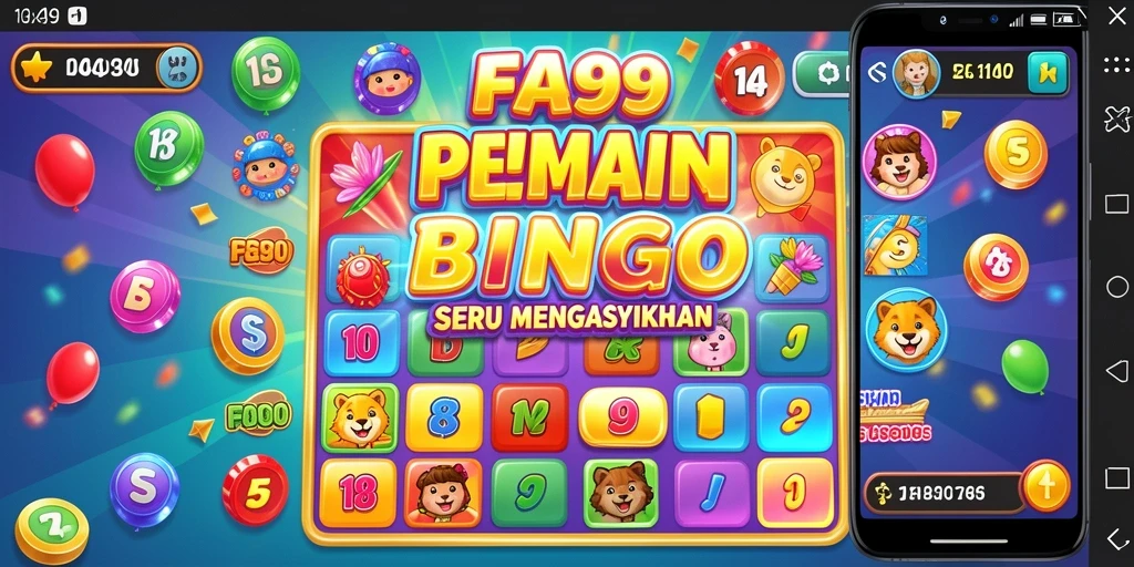 Tampilan gameplay seru dalam Bingo di FA99.