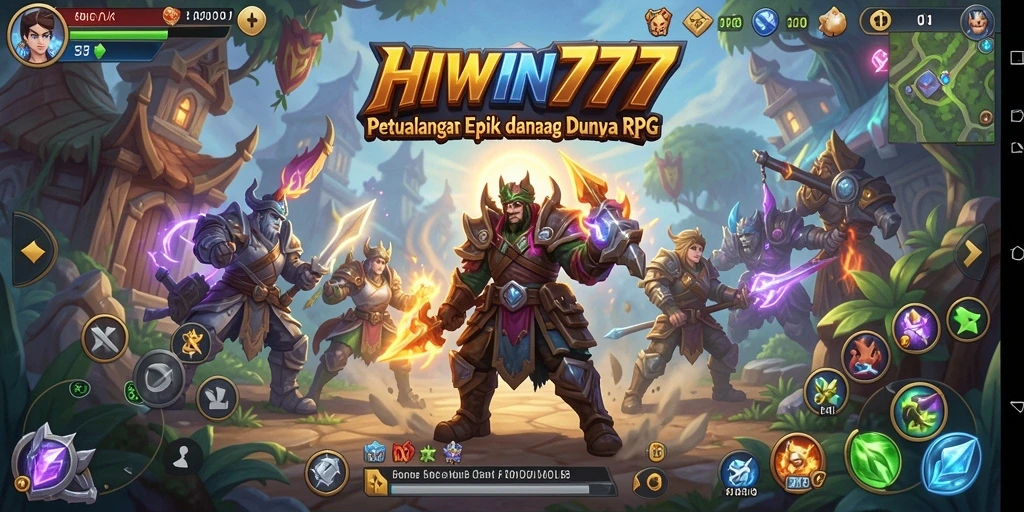 Tampilan grafis gameplay HIWIN777 yang menakjubkan dan penuh warna.