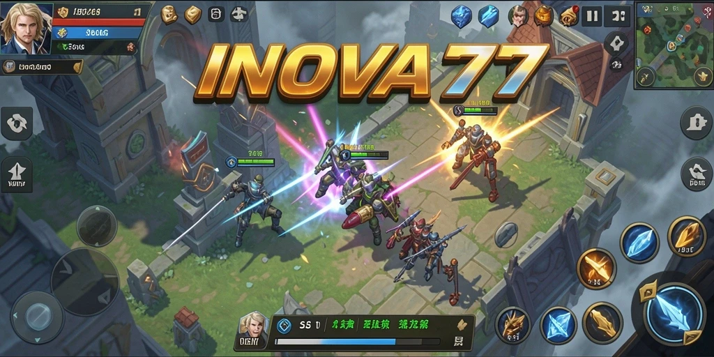 Tampilan menarik dari gameplay SLG dalam INOVA77.
