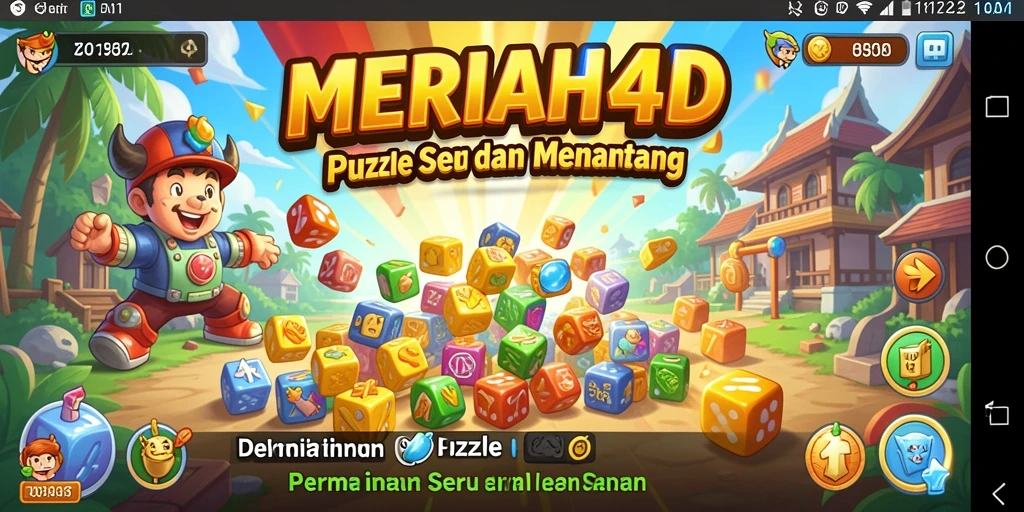Screenshot MERIAH4D menampilkan gameplay Puzzle yang seru dan menantang.