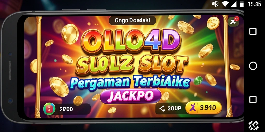 Screenshot gameplay OLLO4D menampilkan momen mendebarkan saat putaran slot.