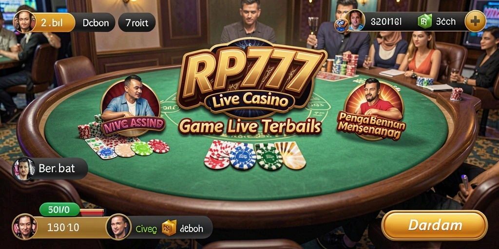 Gameplay menarik menunjukkan dealer langsung dalam aksi di RP777.