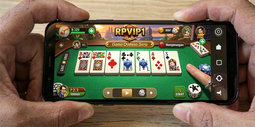 Gameplay seru RPVIP1 dengan suasana Domino yang menegangkan.