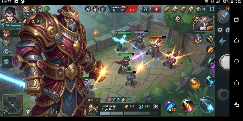 Tampilan menarik dari gameplay UH77 dalam mode SLG.