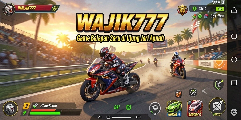 Tampilan gameplay seru dari balapan di WAJIK777.
