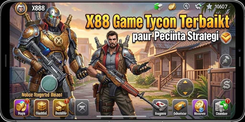 Tampilan menarik dari gameplay X88 yang penuh strategi.