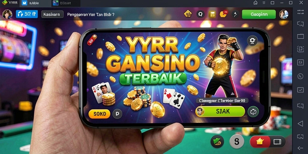 Tampilan gameplay Kasino yang menarik di aplikasi YYRR.